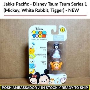 Jakks Pacific - Disney Tsum Tsum Series 1(Mickey, White Rabbit, Tigger) - NEW